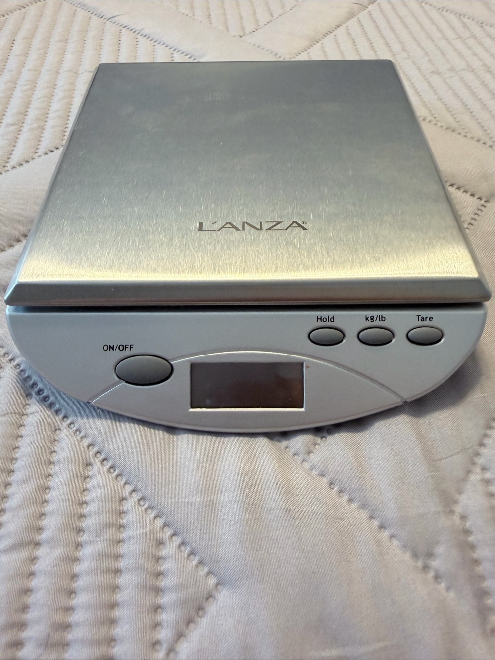 LANZA Silver Digital Hair Tool Scale - Precise Weighing for Salons